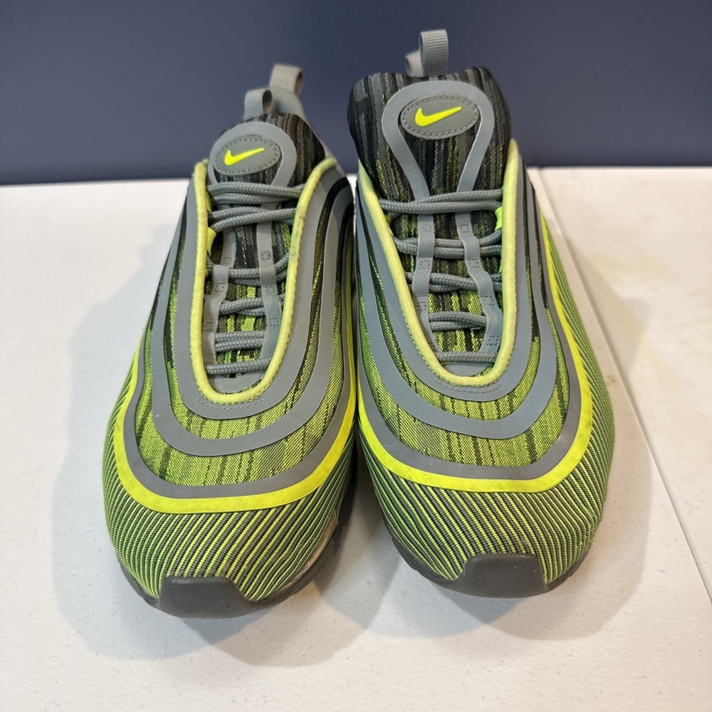 Nike Men's Air Max 97‎ Ultra '17 Mica Green Gray Running Shoes Size 9 US Read!